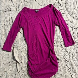 Express pink quarter sleeve top